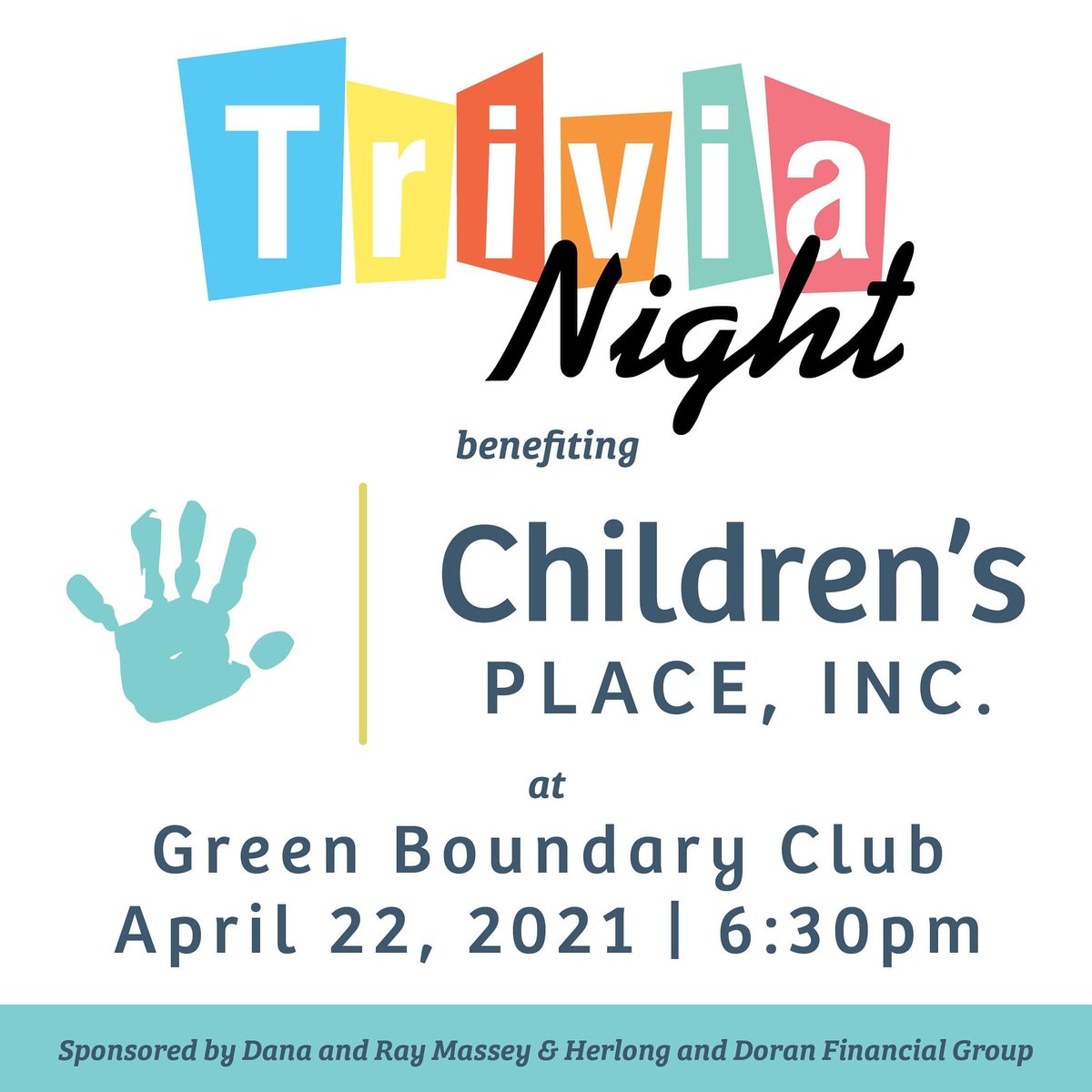 Join us April 22 at the Green Boundary Club for a night of fun and friendly competition! ⁣⁣Big thanks to Herlong &amp; Doran and the Masseys for kindly choosing CP to be the beneficiary!
⁣⁣
For more info, go to herlonganddorantrivianight.com or email brandi@alisonsouthmarketing.com.⁣⁣