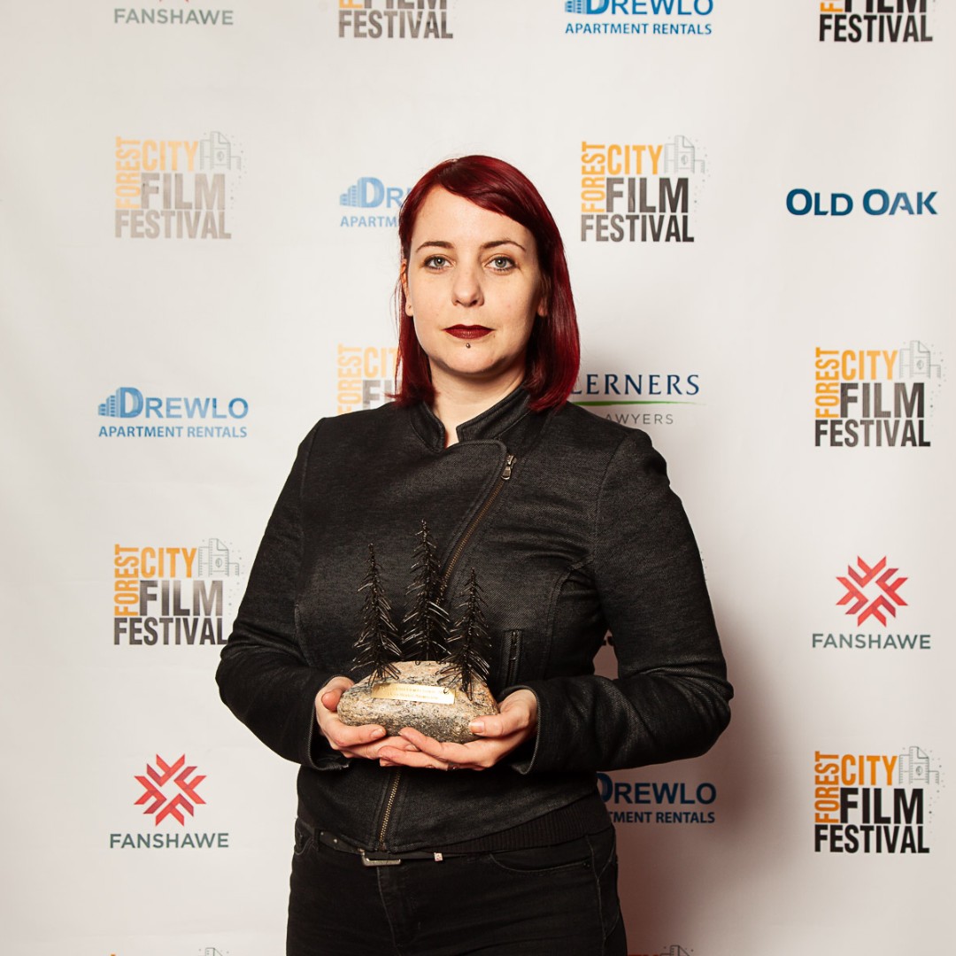 #Throwback to #LdnOnt animator Sarah Legault winning the Best Animated Short at #FCFF2019 for iskwē - Little Star, which went on to win the @TheJUNOAwards for Music Video of the Year.

 #WomensHistoryMonth #animation #musicvideo #swont