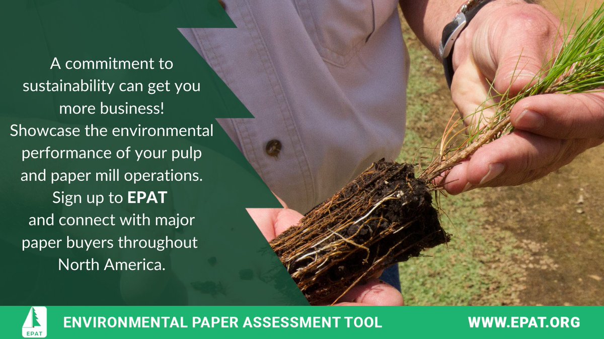 EPATReporting's tweet photo. Contact us at info@epat.org or go to https://t.co/Z9mN0cpeiE

#sustainability #paperindustry #packagingsolutions https://t.co/R7ggSZuYrL