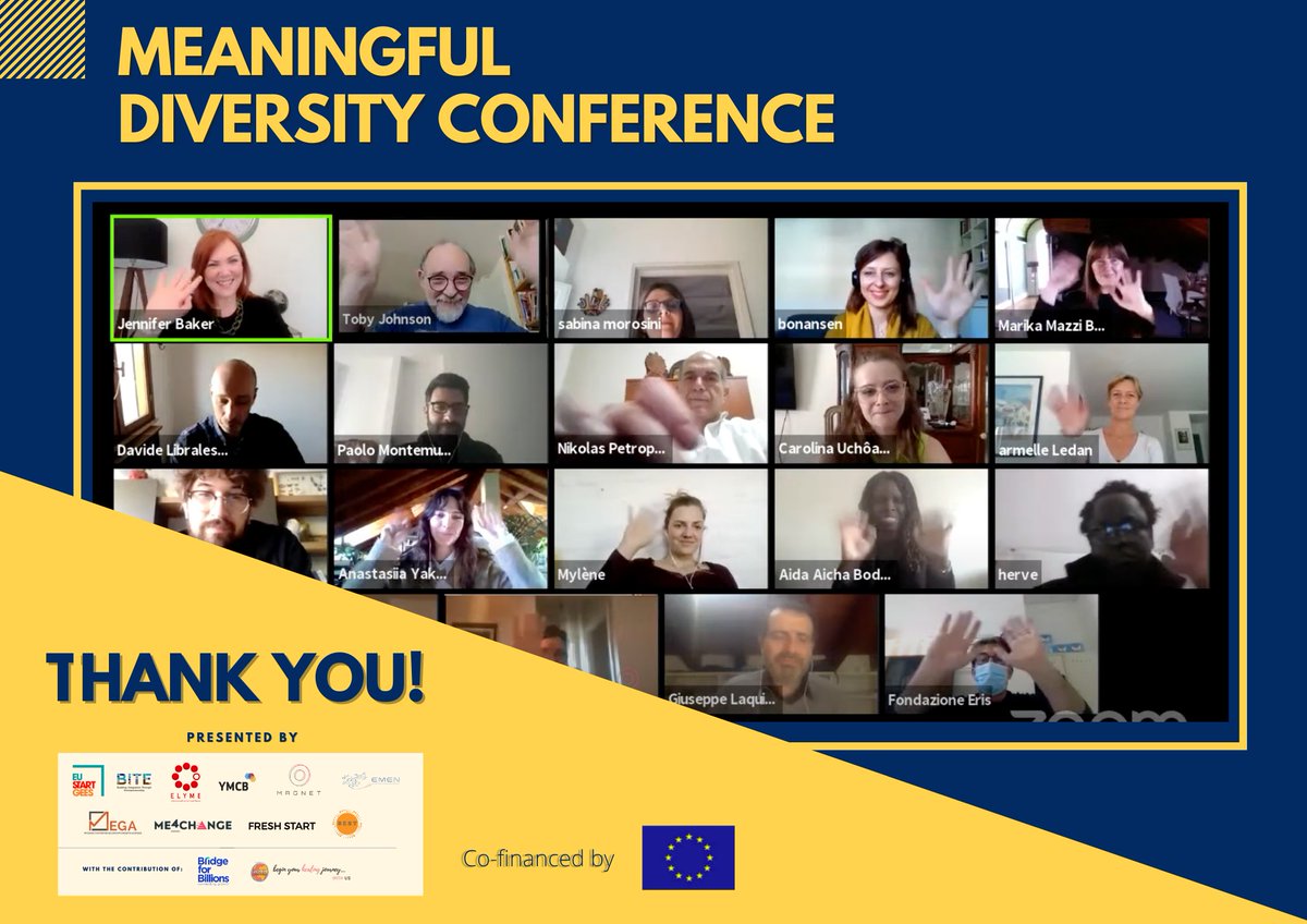 Thank you to everyone joining our Meaningful Diversity Conference! It was successful and emotional, we are happy to see the migrapreneurs’ and the partners’ growth and journey! If you missed the conference yesterday, you can watch it here😊: youtu.be/YpTbR5fuQRQ #migrationEU