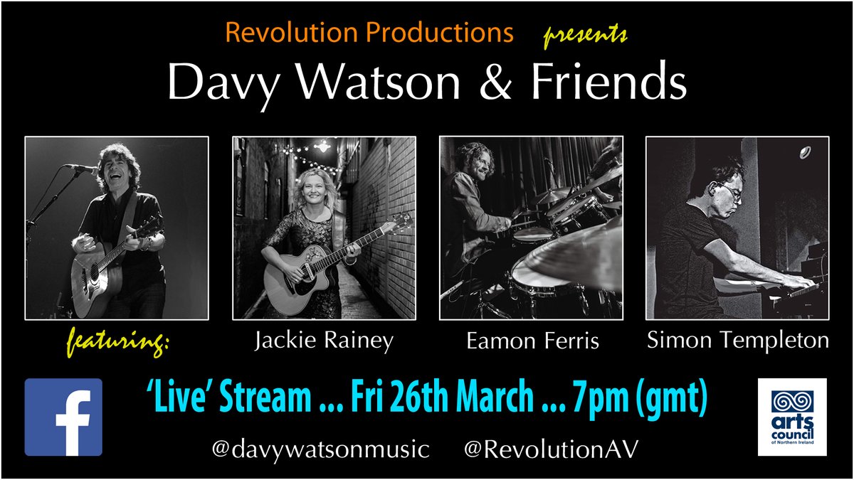 So after a year we get to play a 'band' gig, albeit behind closed doors, but yours to stream for free 👍😁
Join us! .. Tune in .. Fri .. 7pm

#liveband #livemusic #livestreaming 
<a href="/eamonferris1/">eamon ferris</a>  <a href="/SimonTempleto10/">Simon Templeton</a> <a href="/Revolution_AV/">Revolution Productions</a>