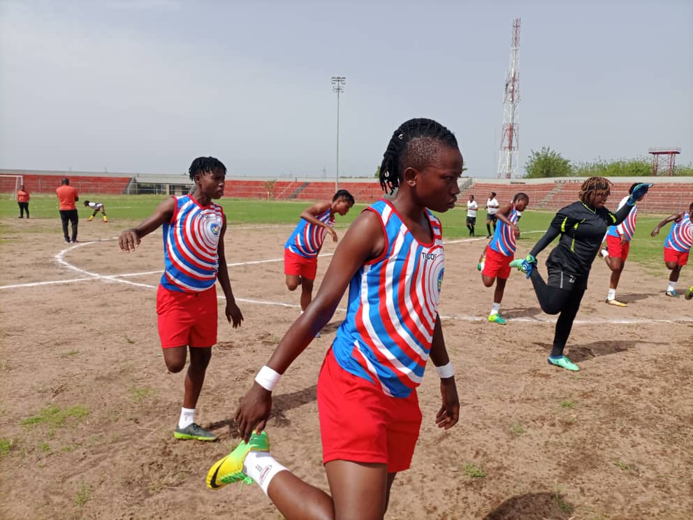DeltaQueensFC's tweet image. More pics from our warming up session as we prepare to run back to Delta with all the three points.

#NWFLPremiership2021 #nwflevolve
@TheNWFL