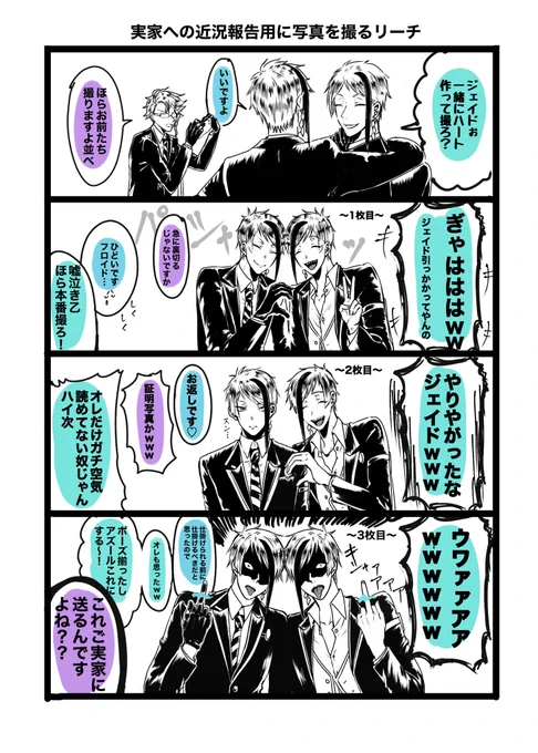 #ツイステファンアート 

実家に送る写真を撮るリーチの
しょうもないあれこれ 