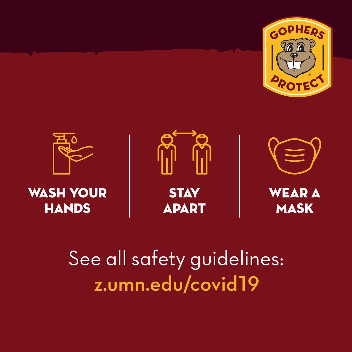 OSA_UMN's tweet photo. As normalcy is on the horizon, we must keep up our precautions to ensure we can do events like this again soon! See all safety guidelines: https://t.co/zFBC6CM8NN #GophersProtect https://t.co/TVyuDHOp0K