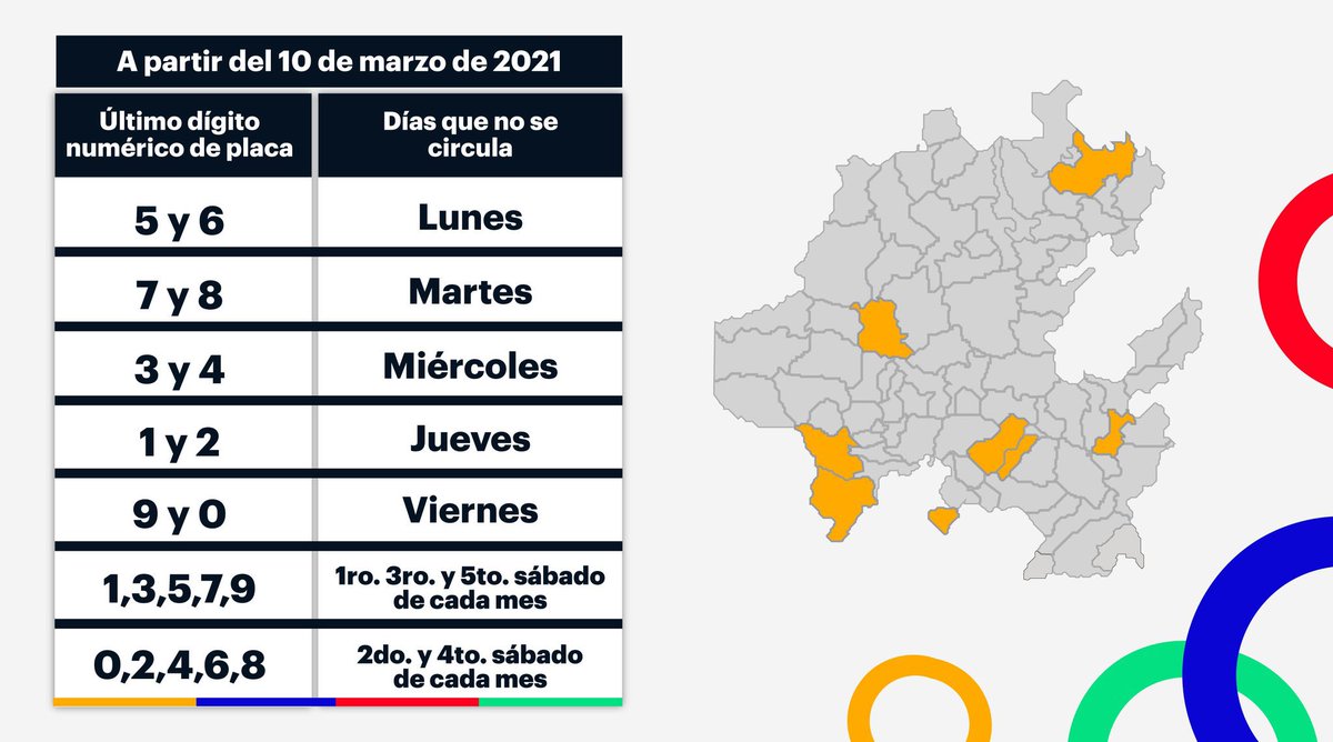 Gobierno De Hidalgo On Twitter El Hoy No Circula Sanitario Solo Se Aplica En 8 Municipios Y El Resto De La Entidad Permanece Sin Disposiciones De Reduccion A La Movilidad Si Te