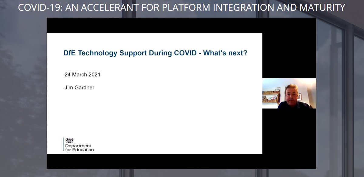 Futuresourcer's tweet image. #Covid-19 #Help Technology Support During COVID - What&apos;s Next? Department for Education Jim Gardner , joins #EdTechCollab2021 to share the DfE Digital view. Sign up for on demand content bit.ly/3cfrvlq