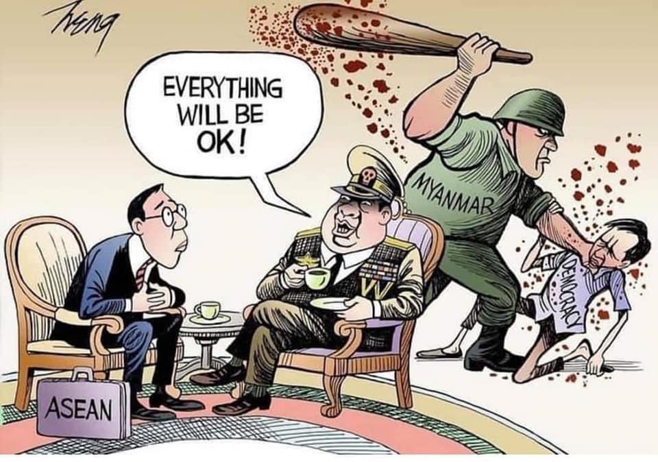 eth_ei's tweet photo. Silence strike....#WhatsHappeningInMyanmar #RejectMyanmarMilitaryCoup https://t.co/VRSh6PeBu6