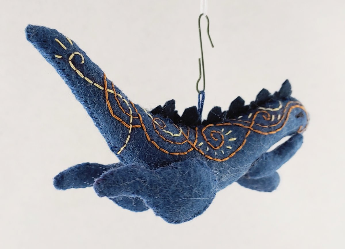 MildChutney's tweet photo. Swimming Zilly ornament. https://t.co/nDJHcNon7J