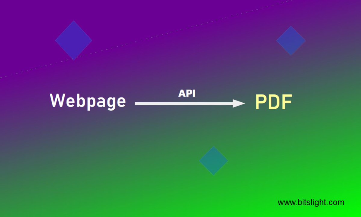 AjunRavi's tweet photo. A Free API to export an HTML webpage as a PDF file.

API:  brain/bitslight_web2pdf?url=WEB_PAGE_URL

📍For more details &amp; free products visit https://t.co/Fqp9mB9jSj

🎯It is a GET API. So you can try it from your browser. And any time you can open the pdf with its generated link https://t.co/0nHrIZvj3b