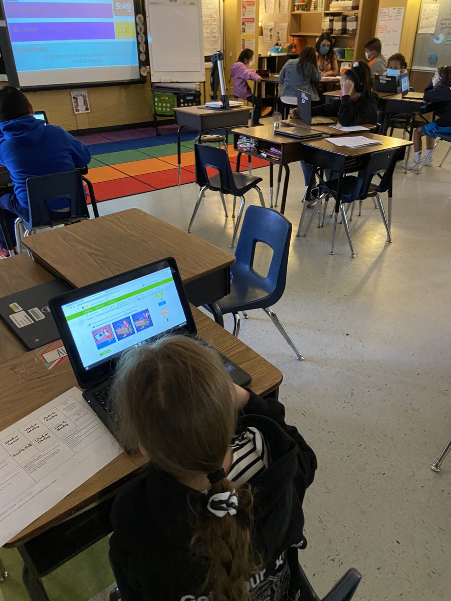 GreenKammi's tweet photo. @reagan_rangers Corina Saldana implementing student playlist and leveled stations to differentiate and support her students’ growth to mastery! @abilene_isd @abileneisdsupt @ShannonKBuerk @TaylorABeam #CatalystClassrooms @kenzieabond https://t.co/Wstpbn9bkm