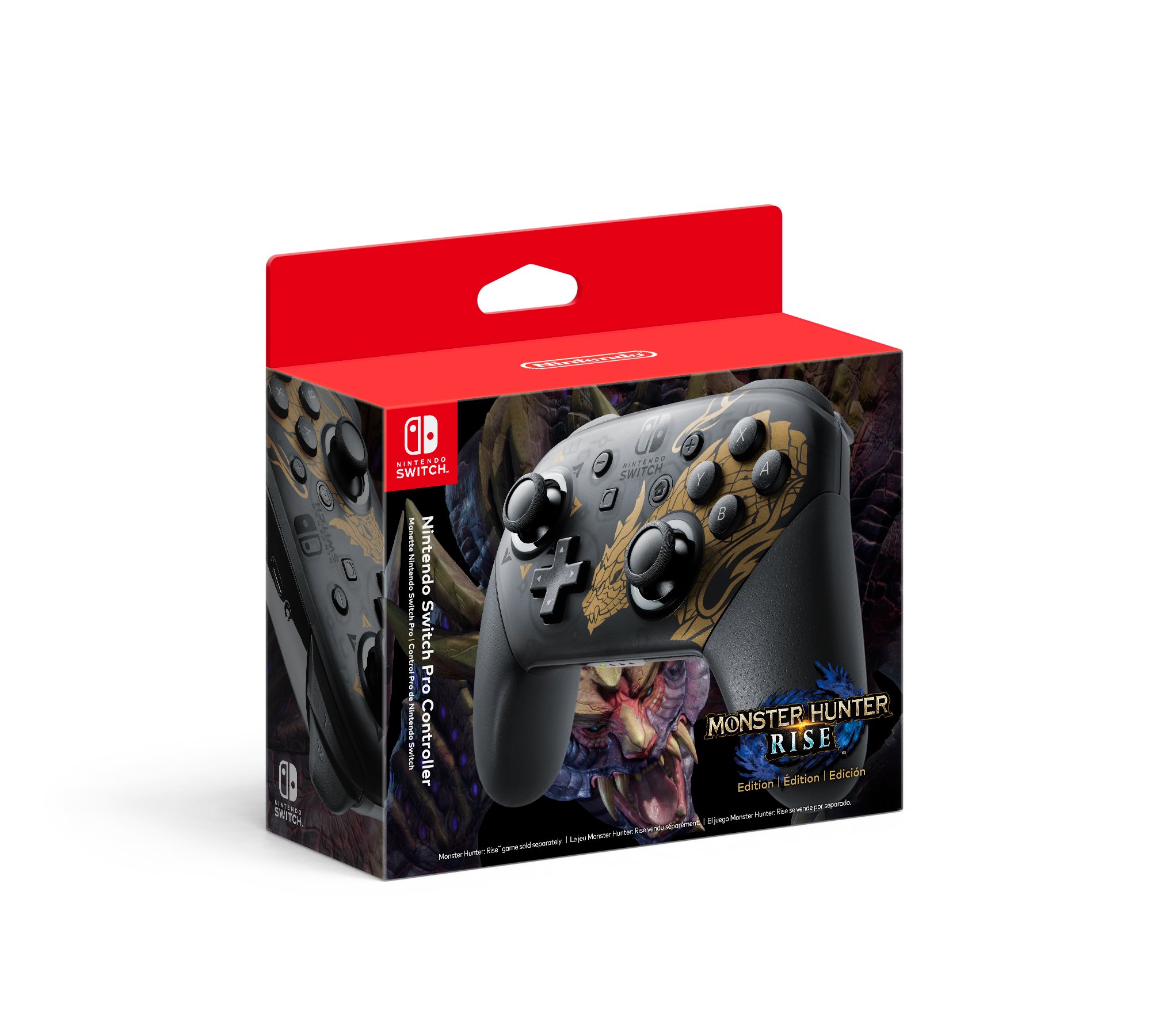 Nintendo NY on Twitter: "Stop by #NintendoNYC on Friday, 3/26 to purchase  the #NintendoSwitch Pro Controller #MonsterHunterRise Edition for $74.99.  https://t.co/rjGkwlhmsL" / Twitter