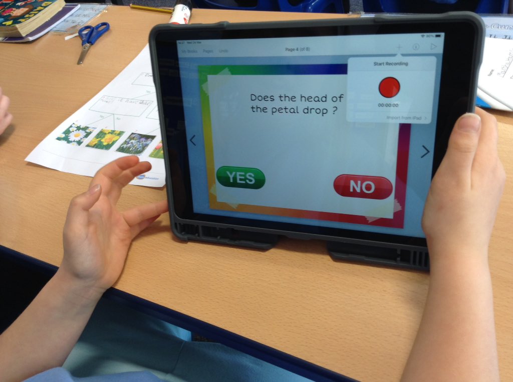 StAgnesY3's tweet photo. We then added a voice recording to our cover page and question pages. Finally, we were able to try our branching databases out on our friends! @gem_education #stagnescomputing https://t.co/2zsQZP3MR9