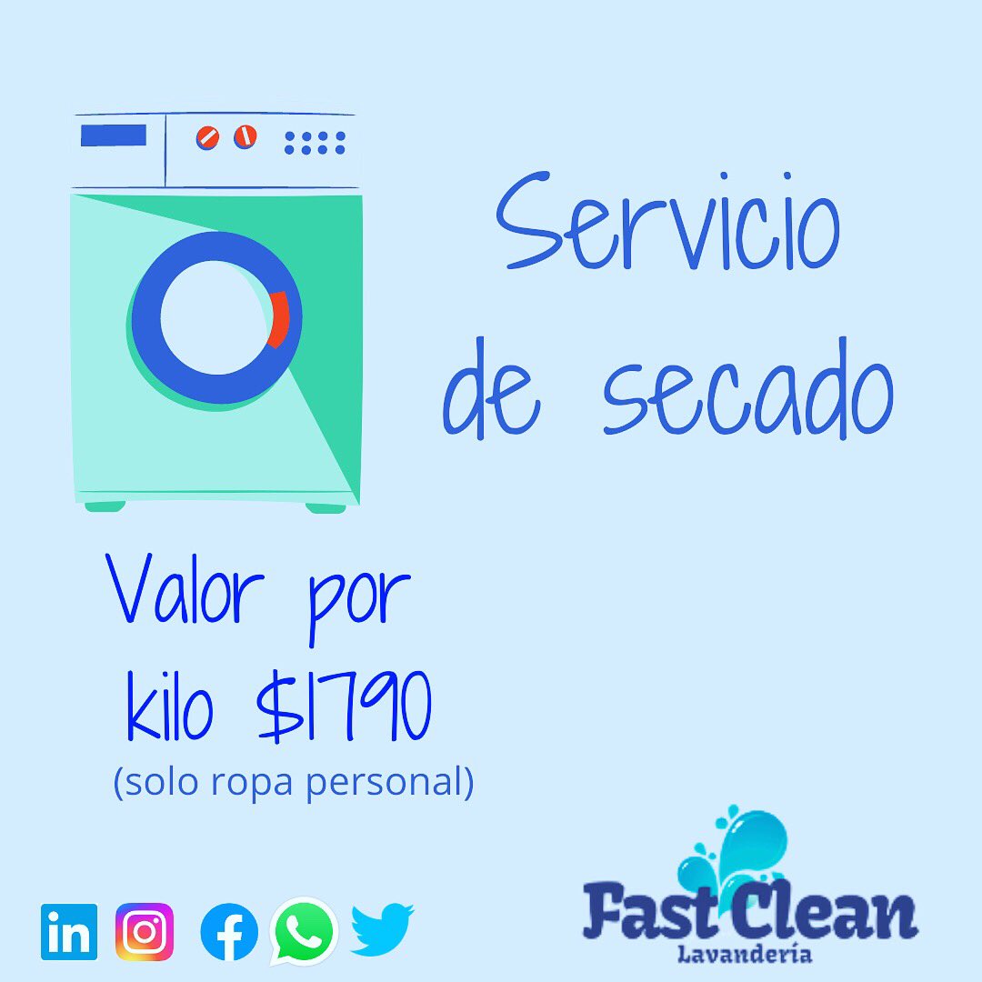 FastcleanL's tweet photo. Si solo necesitas secar tu ropa , puedes traerla a nuestro local ubicados en calle bulnes #723 Chillan #lavanderiafastclean #despachogratis #chillan #chillanviejo #coihueco #emprendedoras #prefierelolocal #apoyapyme #buenmiercoles #cuidemonos #usamascarilla https://t.co/kkLdkyOR1O
