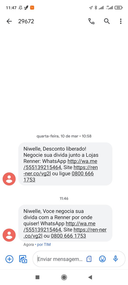 MissHelmold's tweet photo. Niwelle, pague suas dívidas c a renner pelo amor de deus... Não aguento mais! https://t.co/jvdWeqNL5s