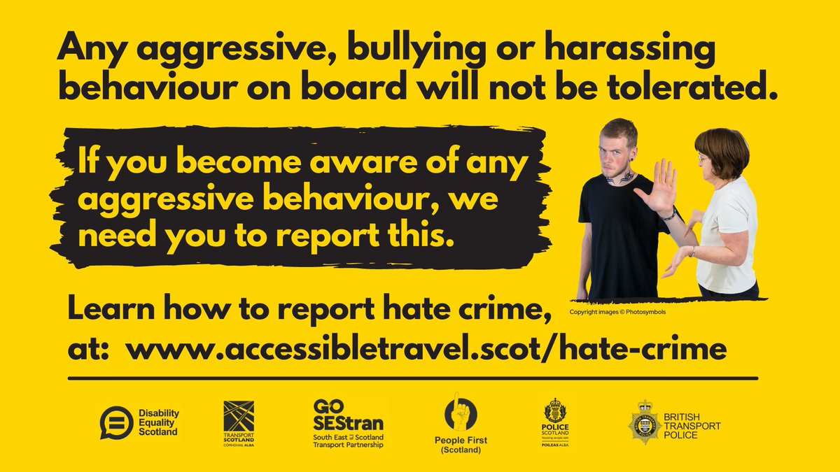Disability Equality Scotland S Tweet Any Aggressive Bullying Or Harassing Behaviour Will Not Be Tolerated On Public Transport If You Become Aware Of Any Aggressive Behaviour We Need You To Report It Disability Equality Scotland S Tweet Any Aggressive Bullying Or Harassing Behaviour Will Not Be Tolerated On Public Transport If You Become Aware Of Any Aggressive Behaviour We Need You To Report It