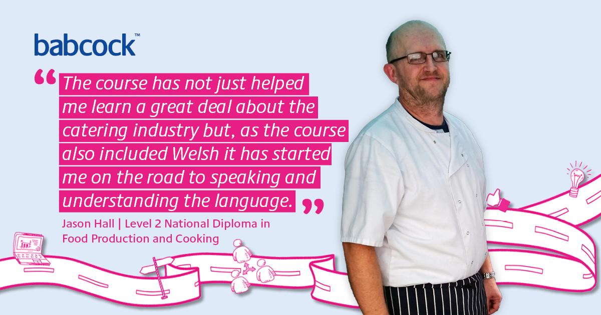 InspiroLearning's tweet photo. Jason Hall is a shining example of how Babcock apprenticeship programmes help individuals to retrain and succeed. #WelshWednesday #apprenticeships @WelshGovernment @LlywodraethCym @NTFWwbl https://t.co/dM5QtPoo7I