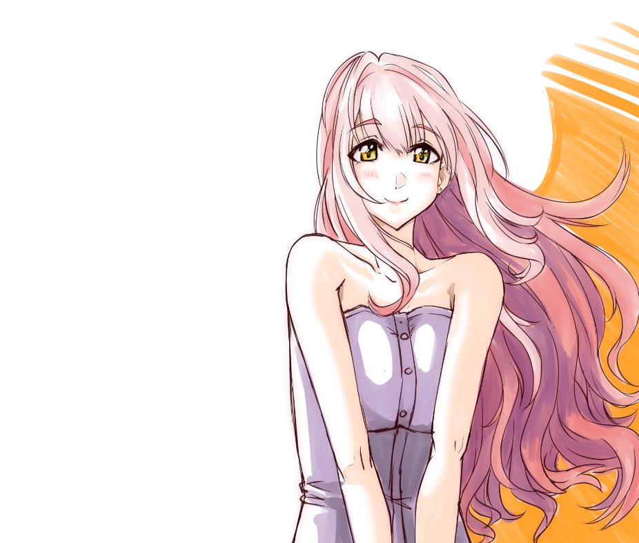 #見た人も無言でピンク髪美少女貼れ 