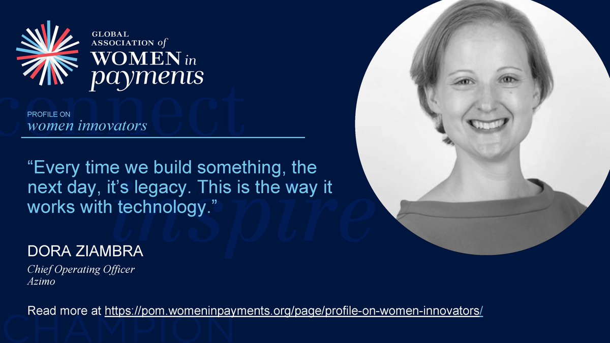 We've launched a new content series, Profile on Women Innovators! Each article features a female innovator &amp; a payments #innovation she led. Opening the series is Dora Ziambra <a href="/DoraziExplora/">Dora Ziambra</a> <a href="/Azimo/">Azimo</a>. Sign up for POM premium membership to read bit.ly/39b2ZjC <a href="/GeorgiaHanias/">Georgia Hanias</a>