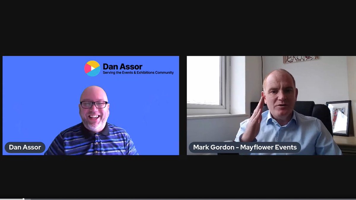 MarkGordonMFE's tweet photo. Had a lot of fun talking to @VodcastDan about the launch of @Mayflower_Event.

Watch today's "New Business Hour" podcast here - https://t.co/DFzbTj4Dl3 

Contact me if you'd like to chat about anything we discussed.

#eventprofs #eventprofsuk #hybridevents #virtualevents https://t.co/LInNwRUmWo