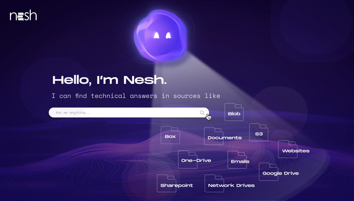 hellonesh's tweet image. Do you work with a lot of docs, ppts, excel, emails, and webpages, and the existing search tools provide no real answers?

Try Nesh and see how it uses deep domain understanding to find technical and business-focused answers. 

#bettersearch #technology #nlp #enterprisetech