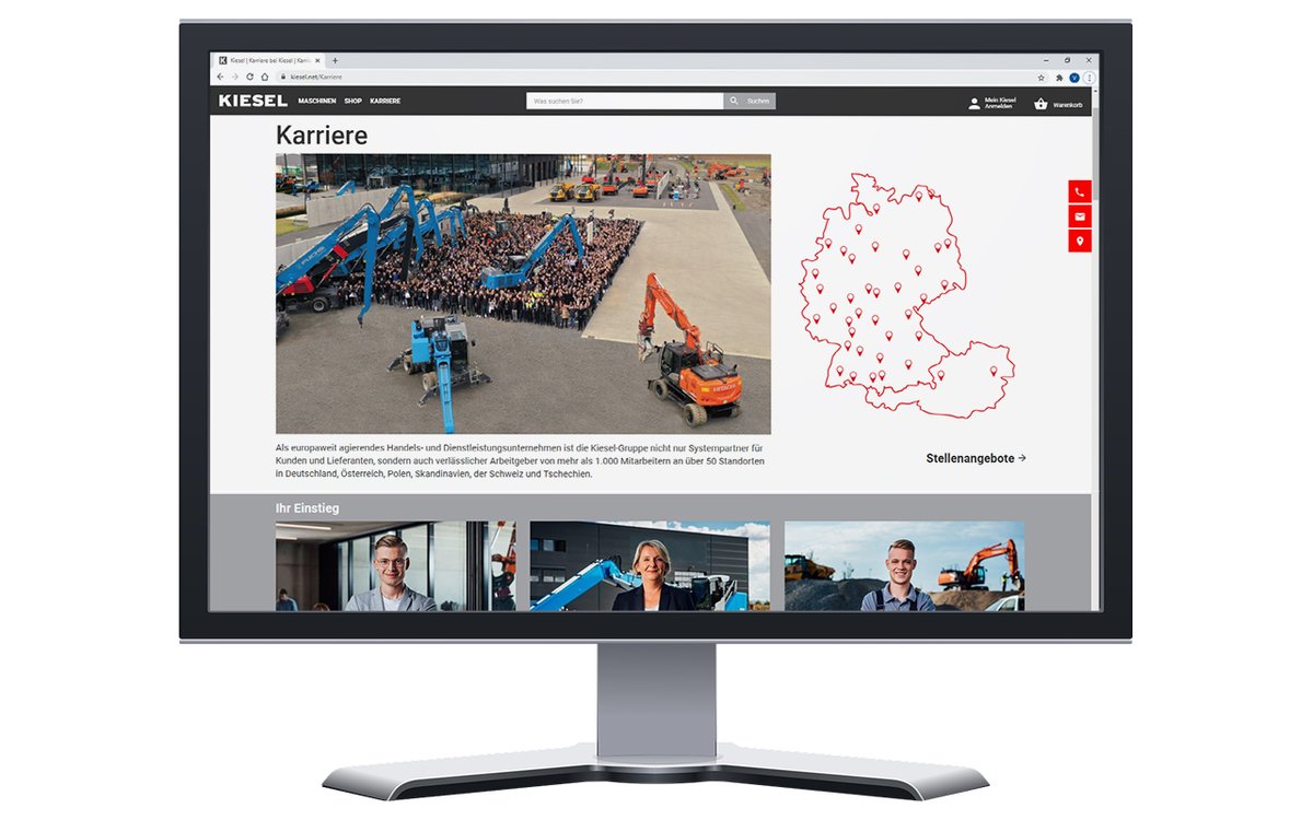 Unsere #Karriereseite ist live🥳
Unter kiesel.net/Karriere könnt ihr ab sofort unseren neuen und #modernen #Karrierebereich bewundern.
Hier findet ihr jetzt nicht mehr nur #Stellenangebote, sondern vieles mehr. Wie findet ihr die Seite?🤗