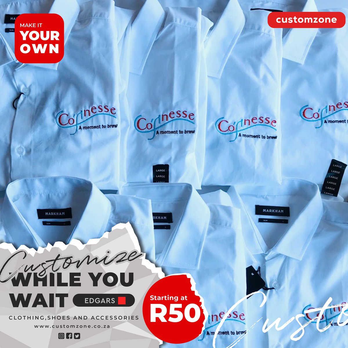 Customzonesa's tweet photo. Did we tell you there’s nothing we don’t do ? 🔥 get anything , yes you saw right , ANYTHING customized for as little as R50 , #Makeityourown https://t.co/J29OW1uEG0