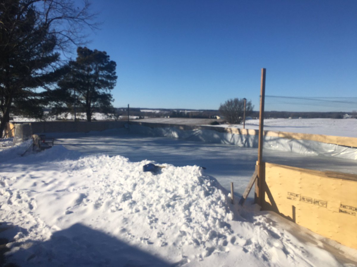 CooksRink's tweet photo. Before and after. The #backyardrink is done...for good. https://t.co/oF50lhSv79