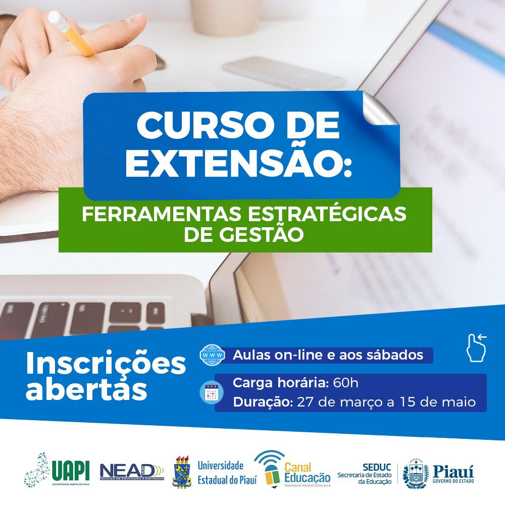 CanalEducacao_'s tweet photo. Inscrições abertas para o curso de extensão  FERRAMENTAS ESTRATÉGIAS DE GESTÃO 

https://t.co/DewVmC4Bso https://t.co/Y1SdEXQ2Wj