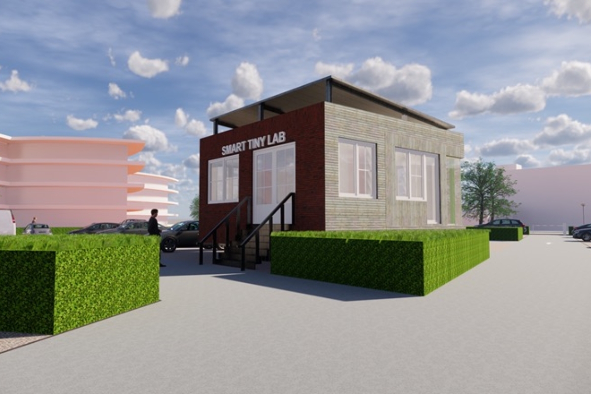 twente's tweet photo. @Saxion is begonnen aan de bouw van een Smart TinyLab. In dit lab draait alles om efficiënter energieverbuik en samenwerking in de bouw, wat kan leiden tot systeemintegratie. Lees het hele artikel 👉 https://t.co/wn6l7iUzXz #smartbuiling #innovatie #bouw #duurzamesteden #twente https://t.co/HntaICsRga