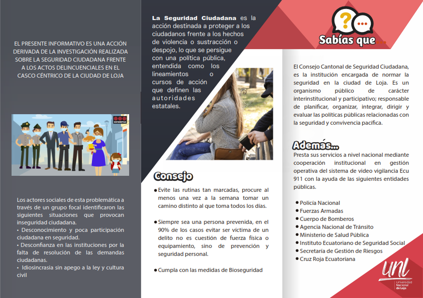 lappunl's tweet photo. #LappTitulación Estudiantes de la UTE comprometidos con el bienestar de la sociedad, realizan un diagnóstico de seguridad ciudadana en el centro de Loja. Te invitamos a conocer y a participar plataforma de participación ciudadana 👉: https://t.co/zP7MlLskeY
Se parte de LAPP-UNL https://t.co/5YS5hfKzmE