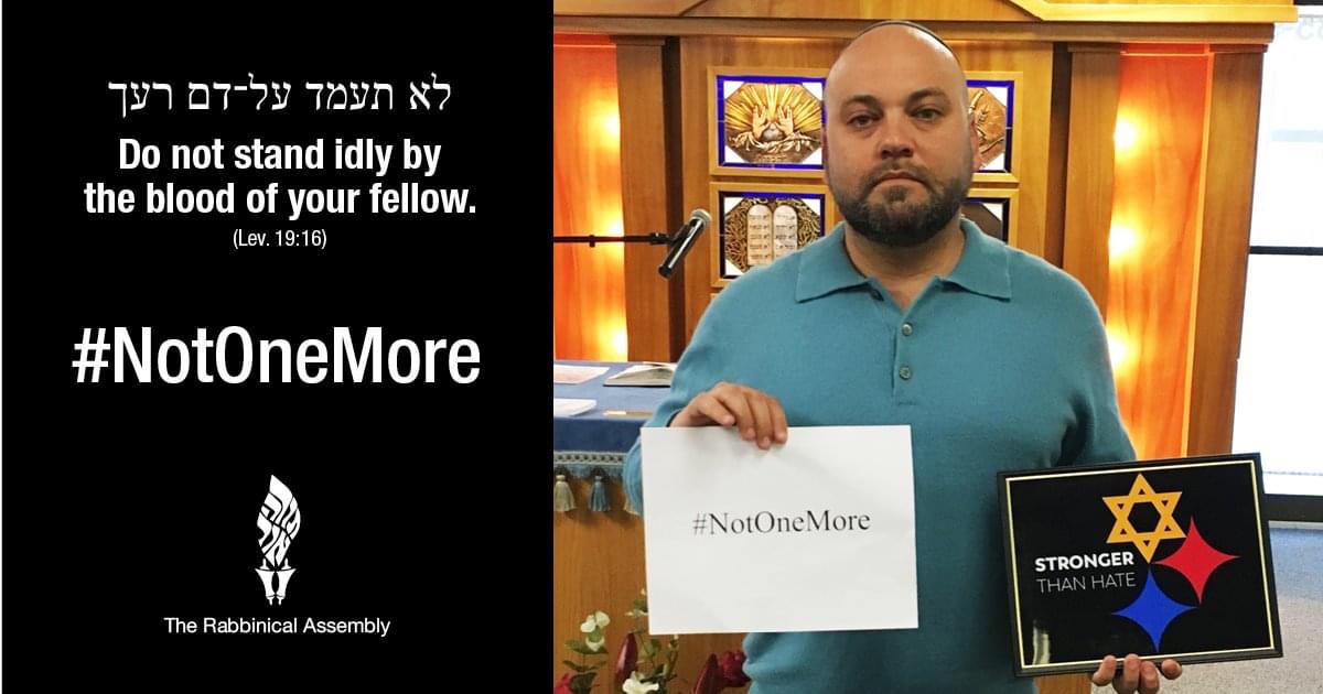 RabbiAssembly's tweet photo. We mourn the senseless loss of 10 lives during the #BoulderShooting on Monday. Read our resolution on American gun violence: https://t.co/fs1JuX6ar4 #NotOneMore https://t.co/3fn1pnA2hU
