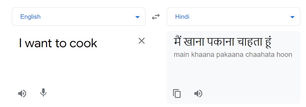 Aartideetoo's tweet photo. @thirdeyesocial See what happens when you add agency - you magically change genders and become a man! "I am cooking" (feminine activity) versus "I want to cook" (masculine activity)
#GoogleLing https://t.co/S1RT9zZXHJ