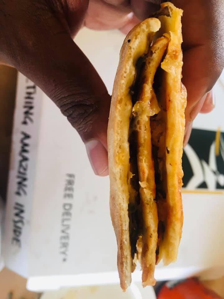 CornerPizza's tweet photo. our Double decker is their Triple decker Size https://t.co/WHGF6ZeiRm