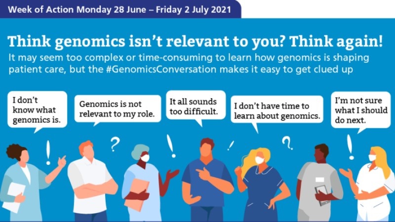 genomicsedu's tweet photo. Save the date and join us on 28 June for our next #GenomicsConversation week of action, where we will demonstrate that genomics can be accessible and is relevant to everyone working in nursing and midwifery: https://t.co/Wnv5oB112B https://t.co/HE2sS7twi2
