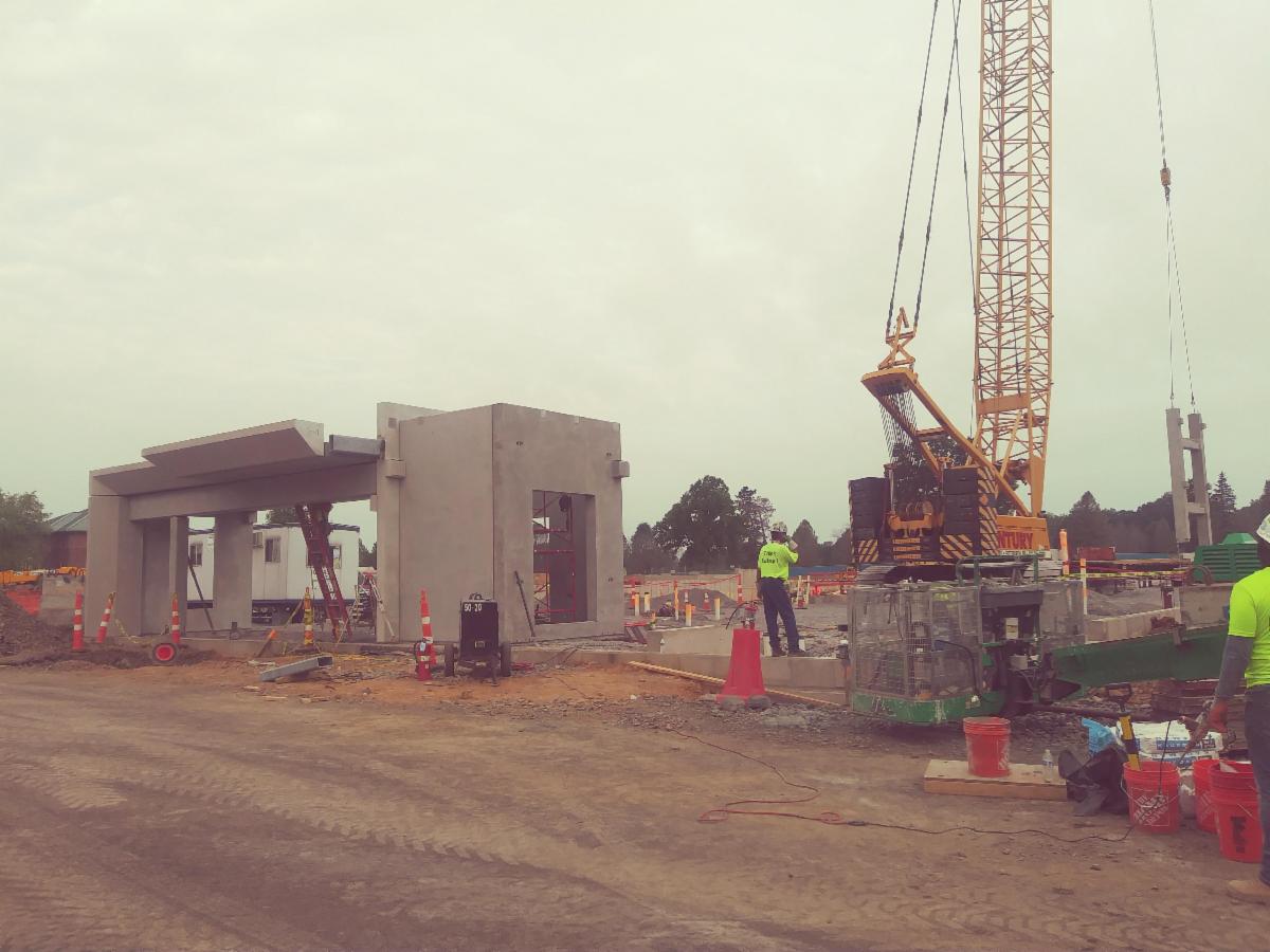 How We Make Our Precast
Once the panel is determined to be ready, our yard crew loads panels on trucks ready to be shipped. Our transportation department schedules drops with the erection sequence.