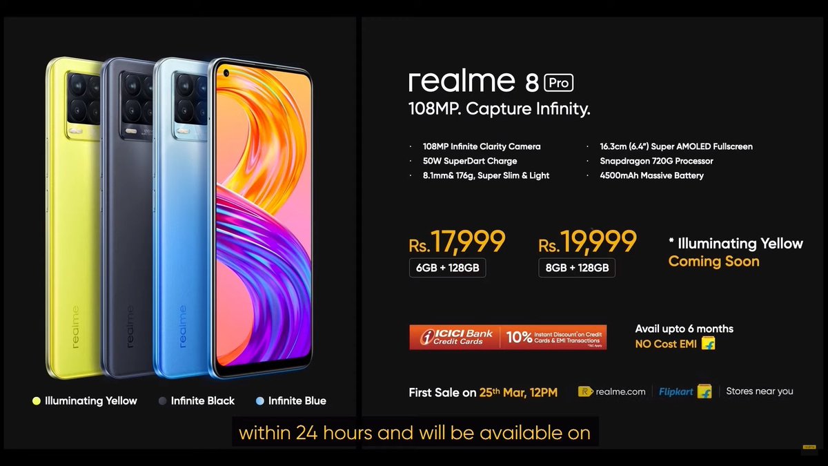 DataDock15's tweet photo. Realme 8 & Realme 8 Pro Launched in India
@realmeIndia
@realmecareIN @MadhavSheth1
#realme8series
#Realme8
#realme8Pro
#108CaptureInfinity https://t.co/FNNfNMSysw