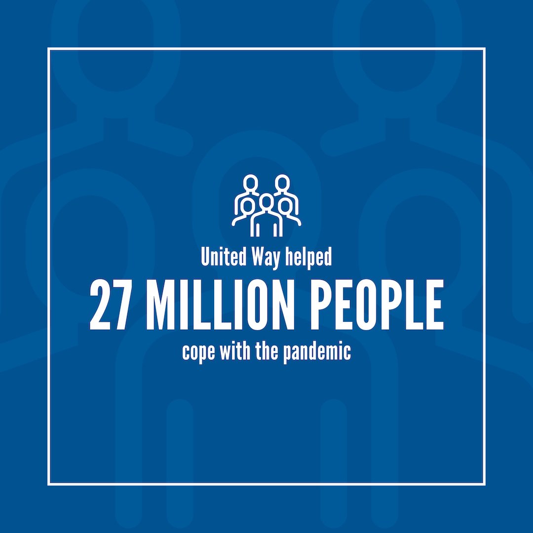 We would like to give a shoutout to our partner <a href="/UnitedWay/">United Way</a> who has helped 27 million people cope with the #pandemic, so far. We are so proud to be their partner 👏 Visit their Instagram stories to learn more.