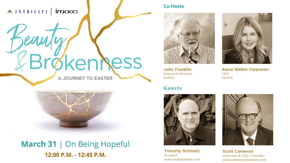 ImagoArts's tweet photo. Join us next Wednesday, March 31st, at noon for the final session in our Beauty and Brokenness series with @IntricitiALANA We'll be joined by @timothySchmalz and Scott Cameron.

Register:
https://t.co/DwZfEPDxWd

#freeevent #onlineevent #torontofreeevent #beautyandbrokenness https://t.co/wmN2lPO3DJ