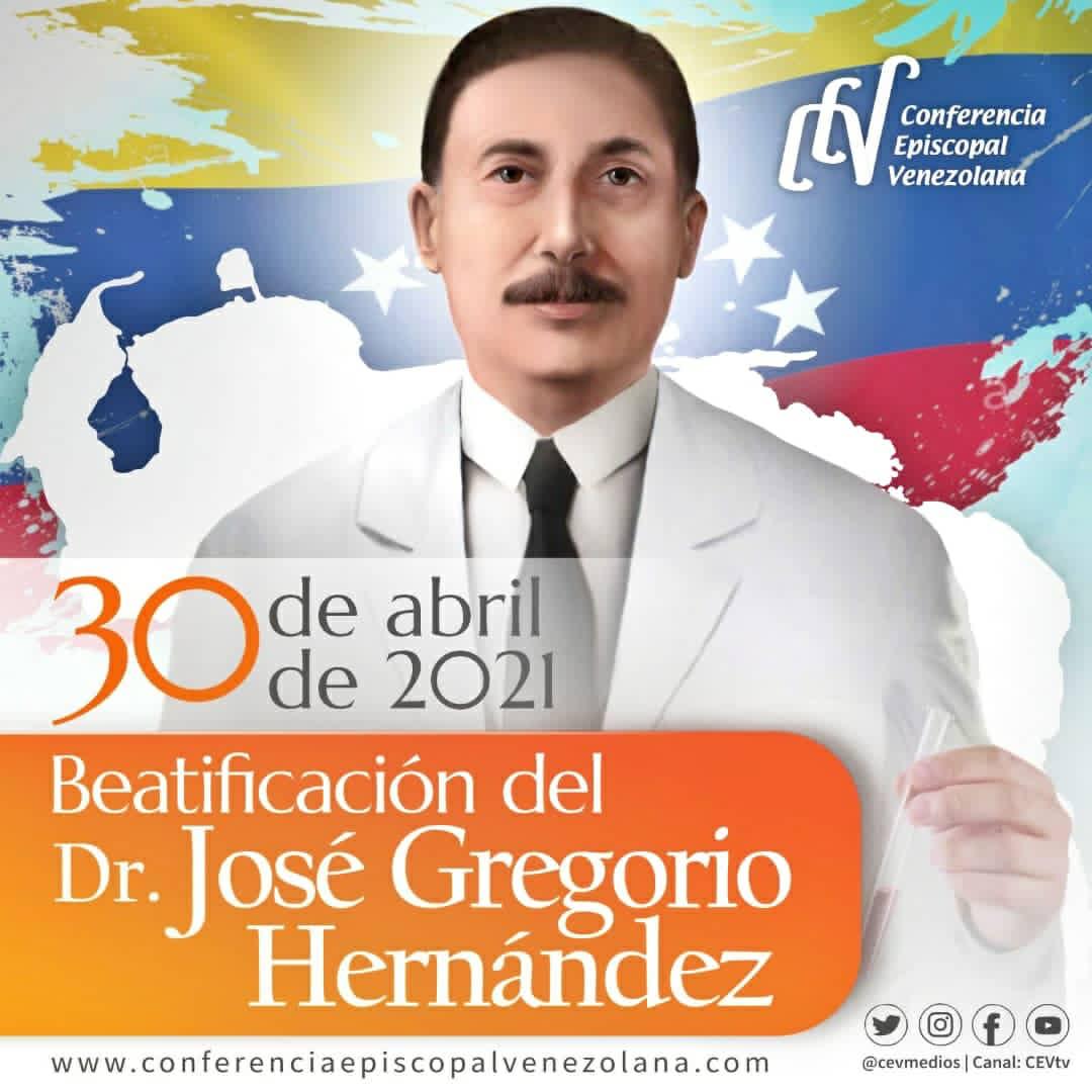 #CEVNoticias Ceremonia de Beatificación del Dr. José Gregorio Hernández será el 30 de abril conferenciaepiscopalvenezolana.com/ceremonia-de-b…