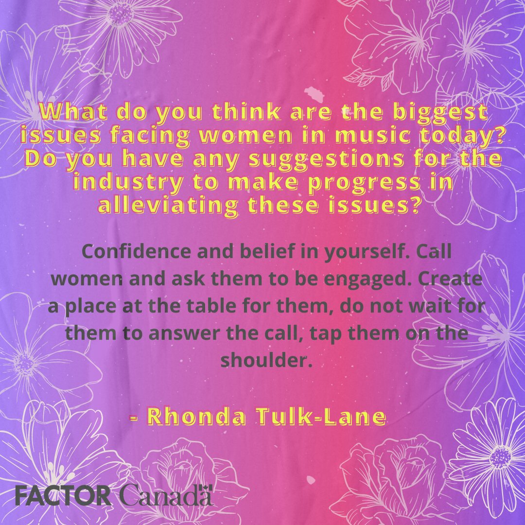 FACTORCanada's tweet photo. Rhonda Tulk-Lane is the Executive Director of @_MusicNL_! Rhonda’s job is to let the musicians master their instruments, while she conducts the business of growing the industry. Check her full feature https://t.co/rRR23TXkX9
#WomensHistoryMonth #ChooseToChallenge #FACTORWHM https://t.co/keWLtz10Eh