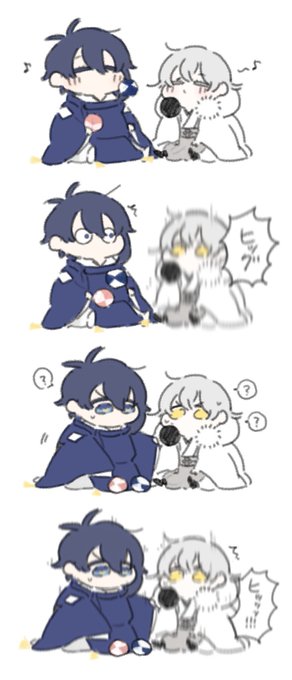 しゃっくり
(※鶴丸本歌と鶴丸、三日月写しちゃん) 