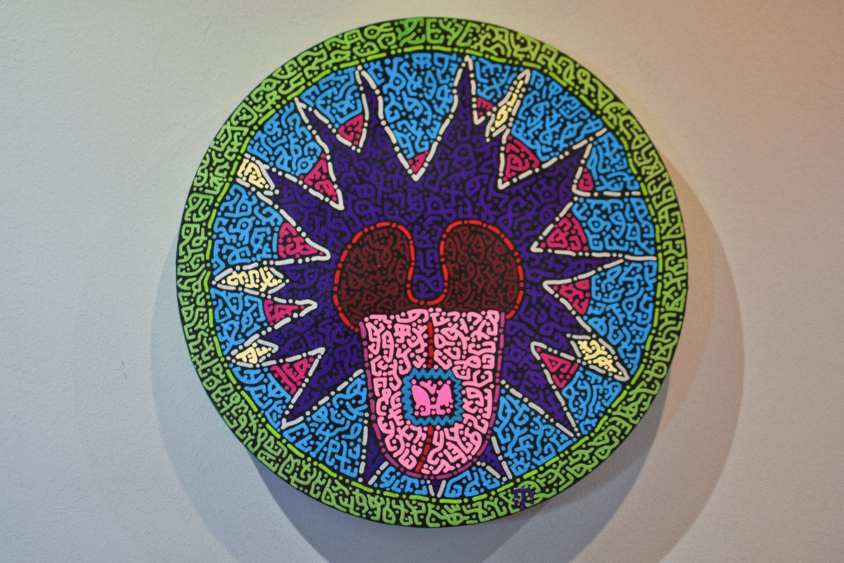 tohiiich's tweet photo. <<ACID MOUTH>>

linen canvas 16'×16', acrylic @molotowheadquarters varnish

Overconsumption is one of the most acute problems of modern society. This monster is the embodiment all mankind, greedy for things they don't need👾

#molotow #art #contemporaryart  #WWF  #canvas https://t.co/TQX9Zys3Py