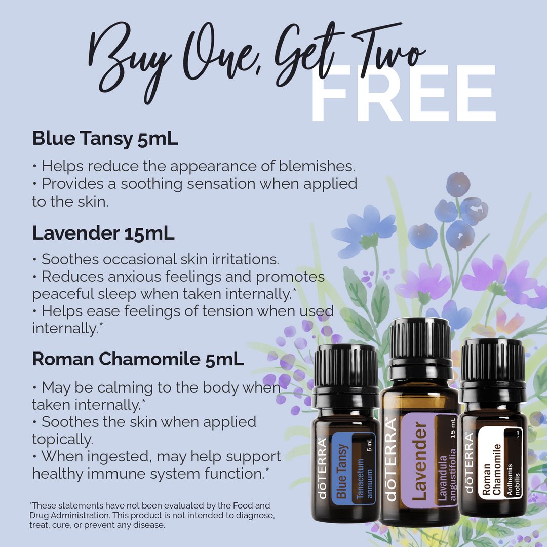 CountryDoc1993's tweet photo. March 24th only, when you buy Blue Tansy, you’ll get Lavender and Roman Chamomile for free while supplies last! https://t.co/lDTPAcs6v4
