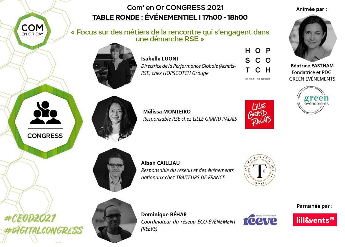 RDV demain pour les <a href="/comenorday/">Com' en Or DAY</a>
A 17h retrouvez notre directrice des achats <a href="/iluoni/">Isabelle Luoni 🌿</a> qui interviendra lors de la table-ronde évenementielle sur la démarche #RSE dans les métiers de l'événement

Inscription gratuite : urlr.me/RsWC4 
#eventprofs #EventResponsable