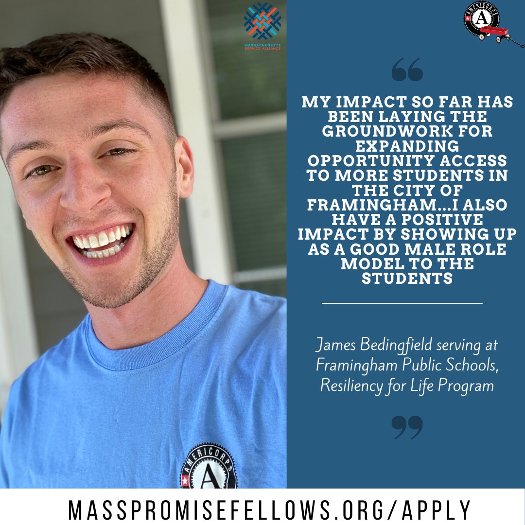 MassPromise's tweet photo. Do you also believe that all young people in the Commonwealth have a right to the resources they need to be successful in life? Apply now to be a Massachusetts Promise Fellow! 

#MyImpact #IservewithMPF.  #SayYestoMPF #MPFClass23 https://t.co/w5ccabz6e1