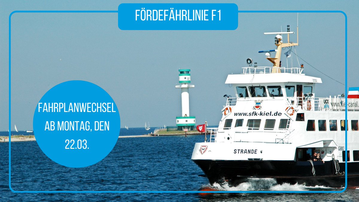 stadt_kiel's tweet image. Pünktlich zum Frühlingsbeginn startet der neue Frühjahresfahrplan der Schlepp- &amp;amp; Fährgesellschaft #Kiel. Der neue Fahrplan gilt seit Montag und löst damit den Winterfahrplan ab. Mehr Informationen findet Ihr unter➡️ sfk-kiel.de