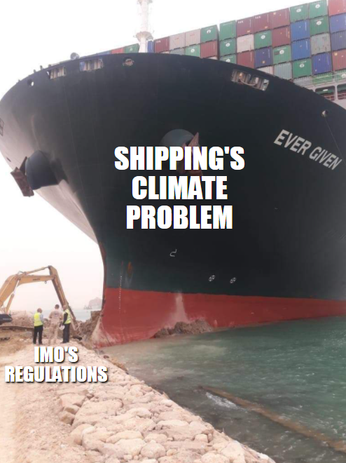 EnvDefenseEuro's tweet photo. We just had to get in on the day's best meme, here's our take: @IMOHQ member states still have a lot of digging to do on climate, looking forward to discussions in June! https://t.co/g5JPHJ8oHb