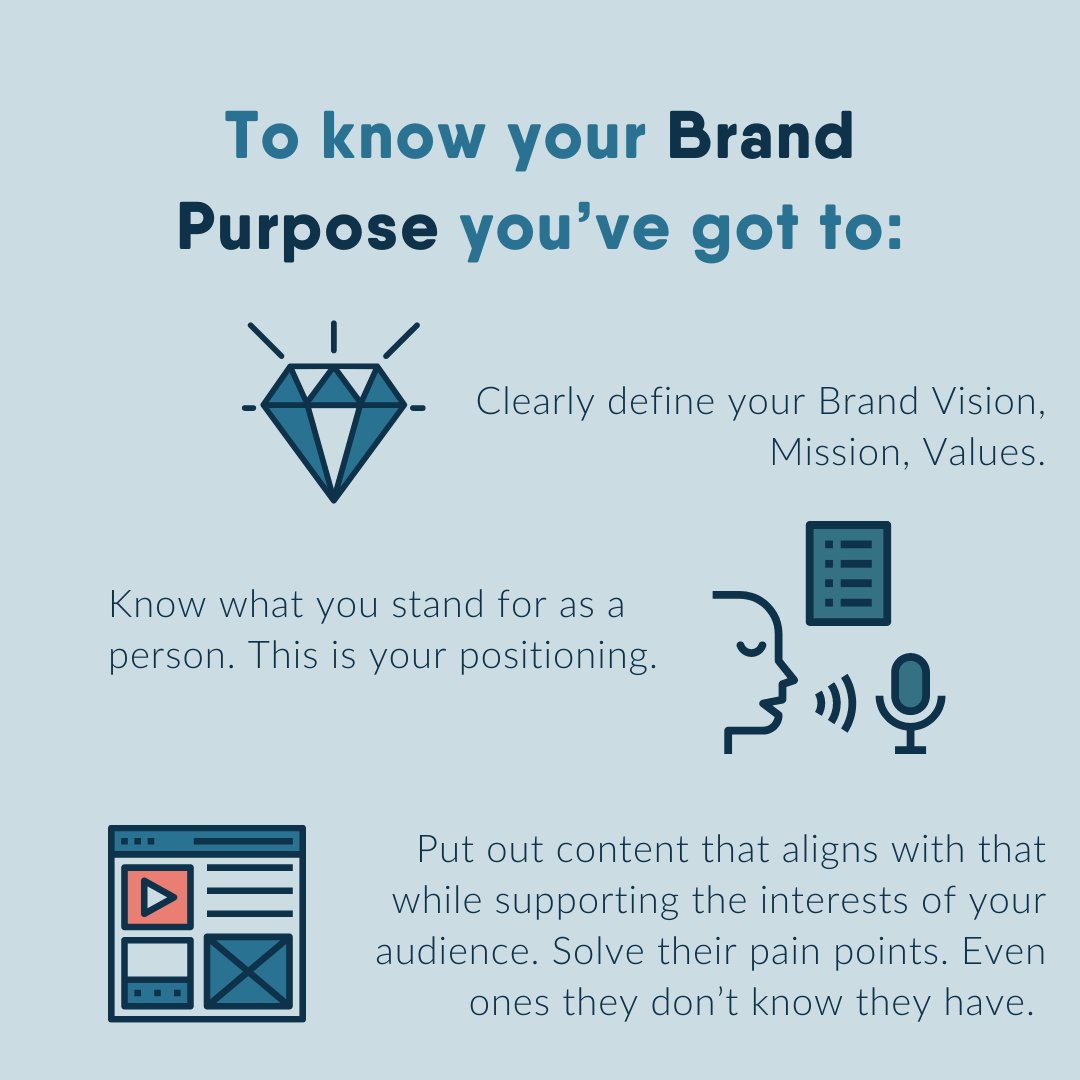 hirellama's tweet photo. A crucial component in the personal branding journey is being honest with yourself so that you can accurately map out YOUR vision and strategy. Not someone else’s. Try this quick exercise: Explain your purpose and how your offering will solve a problem in one summary sentence. https://t.co/1M96asnZJZ