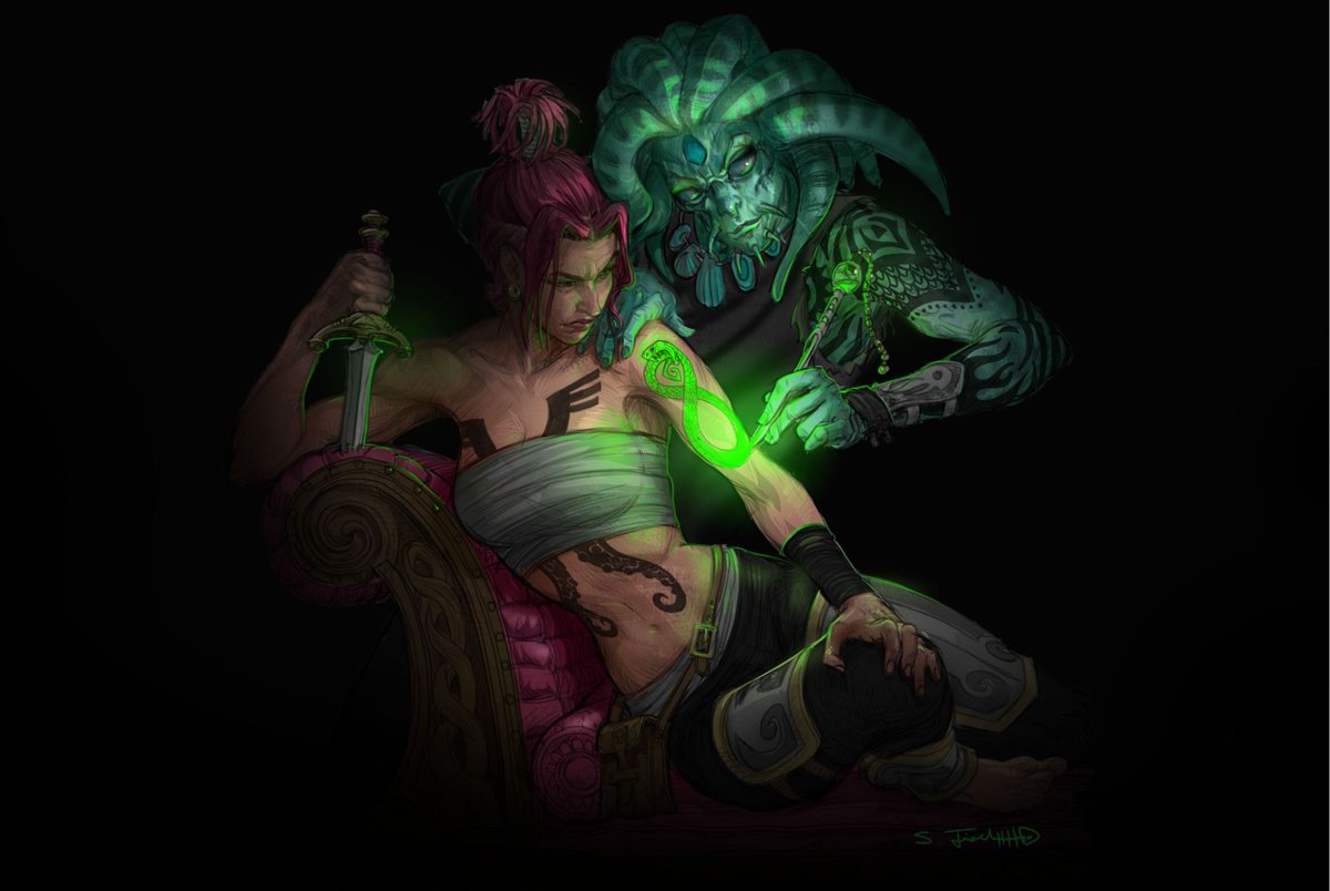 Polygon's tweet image. Warcraft and StarCraft co-creator’s new riff on D&amp;amp;D is “like Dragonlance meets Black Sabbath’s 1973 U.S. road tour” polygon.com/22346993/aurob…