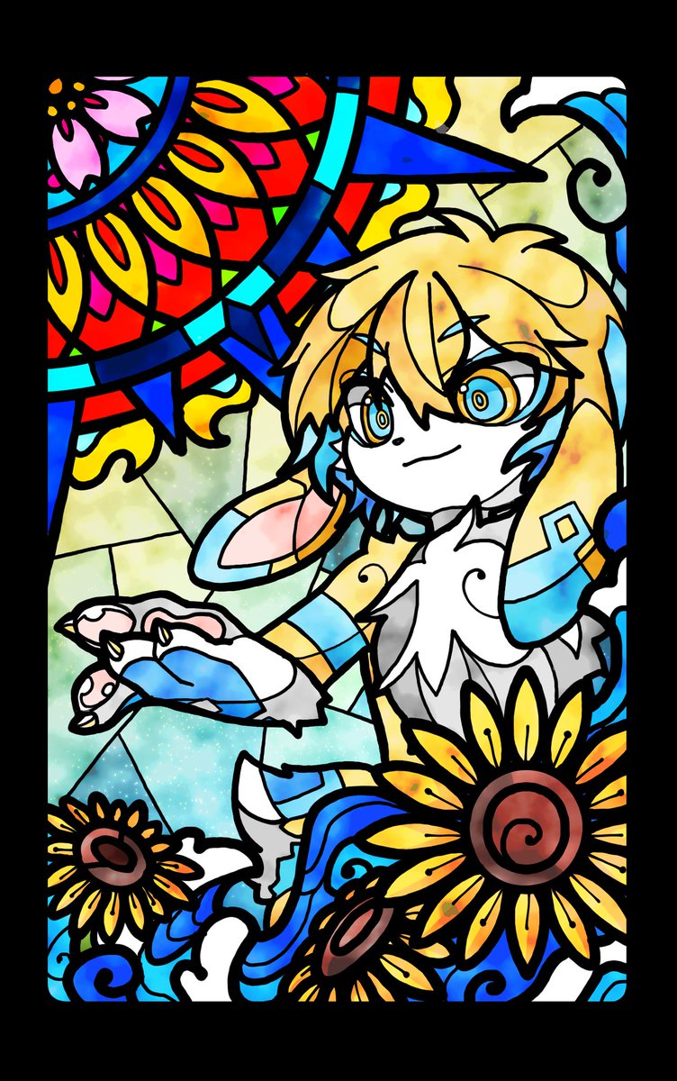 블래키로문님(<a href="/blacyromoon/">✨블래키 로문✨</a>)과 헨님(<a href="/y0hen/">yohen🌦</a>)의 귀여운 하루와 스텔라로 스테인드 글라스타입
그림 그렸습니다!!
이쁜이들...내가 마니 조유ㅏ해...☆

(무효과 원본은 블래키님께만!)